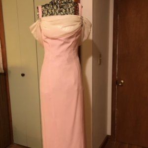 Beautiful Vintage Pink Gown with Sash